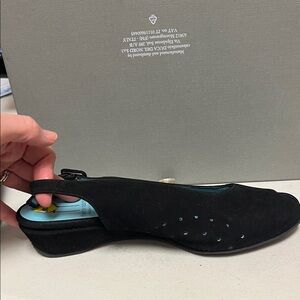 Thierry Rabotin Black Wedge Shoes